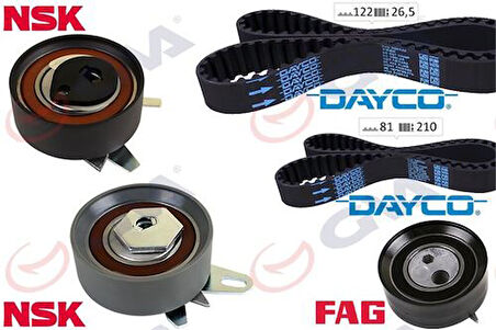 GVA 59T7570D Triger Seti 122X26.5-077X21 T4 2.5TDI-LT35 2.5TDI Acv-ANJ-Avr K015323Xs Triger Pompa Seti 074198119