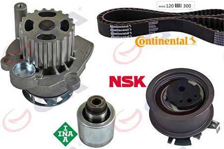 GVA 59WPK7574 Devirdaimlı Triger Seti T5-Caddy-Passat-Jetta-Golf-Polo-A3-Leon 1.4-1.9TDI Bjb-Axb-Amf-BLS-Avf-BNM 038198119A