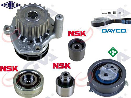 GVA 59WPK7577D Devirdaimlı Triger Seti Crafter-T6-A3-Jetta-Caddy-Polo-Passat 1.6-2.0 TDI ASV C D-Caab C-Ckub-Cffb CFWA-Caga 03L198119A
