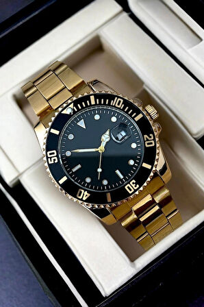 Limited Edition Altın Takvimli Erkek Kol Saati