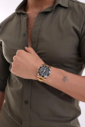 Limited Edition Altın Takvimli Erkek Kol Saati