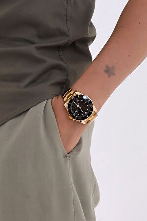 Limited Edition Altın Takvimli Erkek Kol Saati