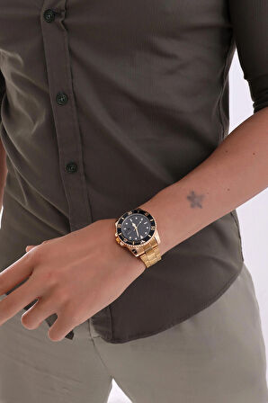 Limited Edition Altın Takvimli Erkek Kol Saati