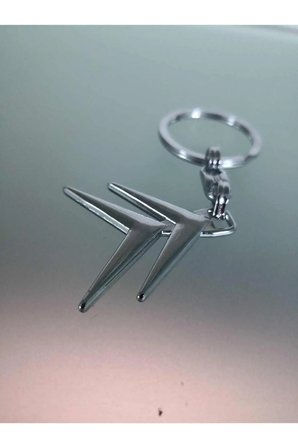 Citroen C8 Anahtarlık Metal 3d Metal Otomobil Anahtarlığı - Krom Kaplamalı Oto Anahtarlık