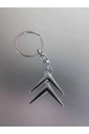 Citroen Xsara Anahtarlık Metal 3d Metal Otomobil Anahtarlığı - Krom Kaplamalı Oto Anahtarlık