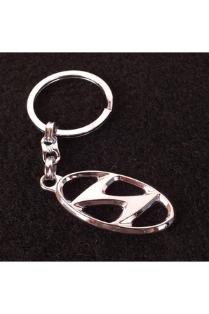 Hyundai Centennial 3d Metal Otomobil Anahtarlığı - Krom Kaplamalı Oto Anahtarlık