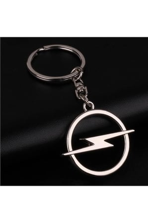 Opel Rekord Anahtarlık Metal 3d Metal Otomobil Anahtarlığı - Krom Kaplamalı Oto Anahtarlık