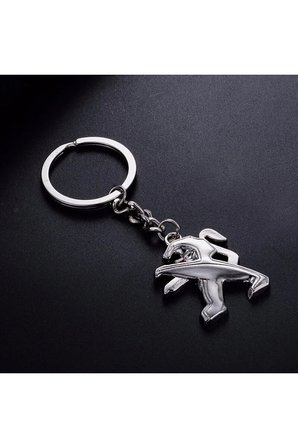 Peugeot 207 Anahtarlık Metal 3d Metal Otomobil Anahtarlığı - Krom Kaplamalı Oto Anahtarlık