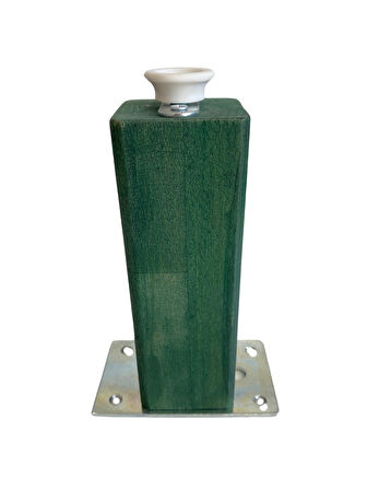 Kale Ayarlı Ahşap Ayak Mobilya Masa ve Dolap Ayağı(YEŞİL)(KAYIN/GÜRGEN AĞACI)(23CM)(4 ADET)
