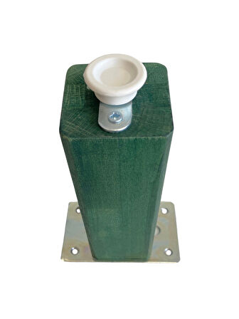 Kale Ayarlı Ahşap Ayak Mobilya Masa ve Dolap Ayağı(YEŞİL)(KAYIN/GÜRGEN AĞACI)(23CM)(4 ADET)
