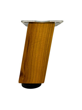 Kale Eğimli Ayarlı Ahşap Ayak Mobilya Masa ve Dolap Ayağı(18CM)(1 ADET)(KİRAZ)(KİRAZ AĞACI)