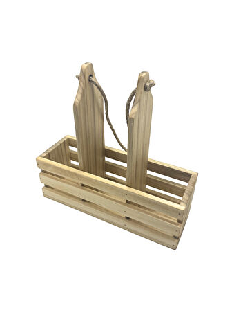 Ahşap Doğal 3Lü Yağdanlık ve Sosluk Altı(IHLAMUR - KAVAK)(1 ADET)