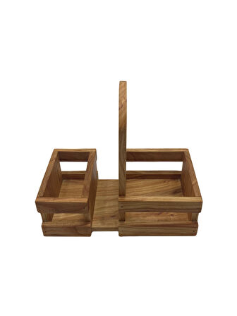 Ahşap Doğal Baharatlık Yağdanlık ve Peçetelik Altı(KİRAZ)(1 ADET)