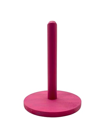 Doğal Ahşap Havlu Peçetelik Ahşap Kağıtlık(BEYAZ ÇAM)(PEMBE)(1 ADET)