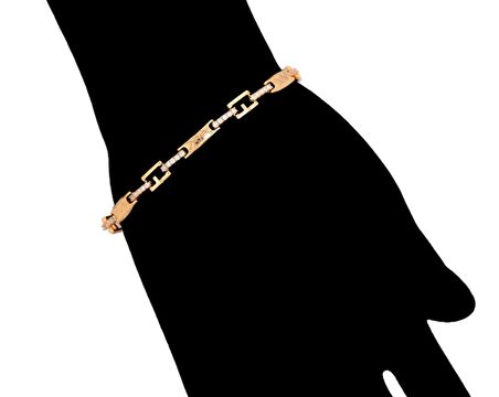 GiftWorld Zirkon Taşlı Şık Bileklik / 18K Gold Renk Vip Seri