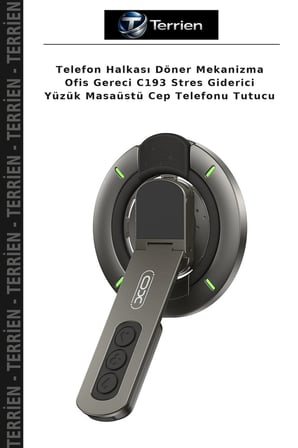 Telefon Halkası Döner Mekanizma Ofis Gereci C193 Stres Giderici Yüzük Masaüstü Cep Telefonu Tutucu