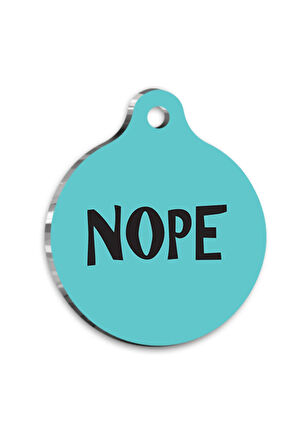 Nope Kedi Köpek Künyesi Medium 2,6 x 3,8 cm