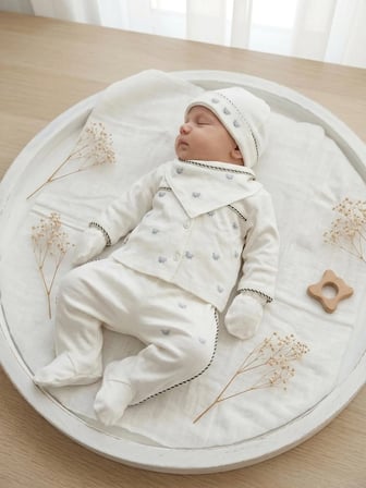 Gaye Bebe  Pamuklu 10'Lu Erkek Bebek Hastane Çıkışı Seti