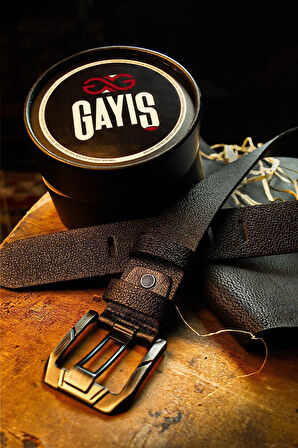 Özel  Kutulu | %1oo Hakiki Manda Derisi | Erkek Kot Pantolon Kemeri | Hediyelik Çeyizlik Kemer