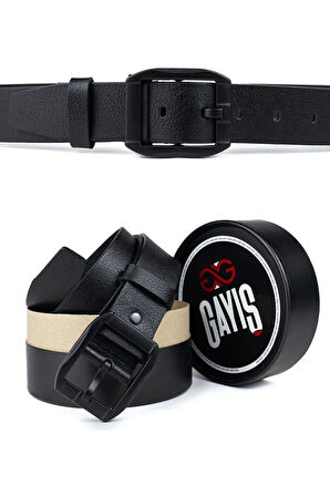 Özel Kutulu| Premium %1oo Hakiki Deri | Erkek Kot-Kumaş Pantolon Kemeri | İtalyan Deri Kemer