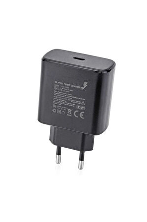 Samsung Galaxy S10 Lite Note 10 Plus Uyumlu 45w Turbo Hızlı Şarj Adaptörü Başlık Pd Type-c Girişli