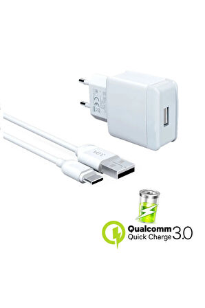 Samsung Galaxy M13 M14 5G  Uyumlu 18W Hızlı Şarj Aleti Qualcomm Quick Charger 3.4A USB To Type-C