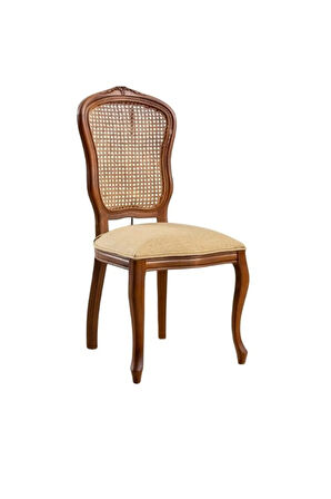 Victoria Hazeranlı Ahşap Oymalı Country Sandalye