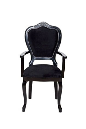 Versailes Kolçaklı Oymalı Klasik Ahşap Sandalye