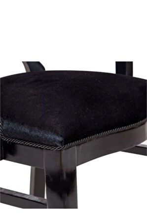 Versailes Kolçaklı Oymalı Klasik Ahşap Sandalye