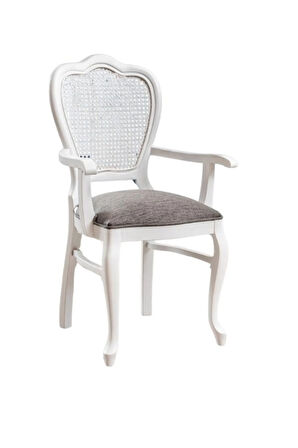 Versailes Hazeranlı Kolçaklı Klasik Ahşap Sandalye