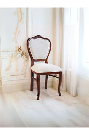 Versailes Klasik Ahşap İşlemeli Sandalye