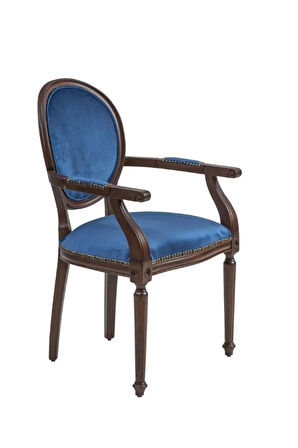 Madalyon Kolçaklı Ahşap Klasik Sandalye