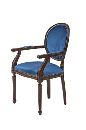 Madalyon Kolçaklı Ahşap Klasik Sandalye