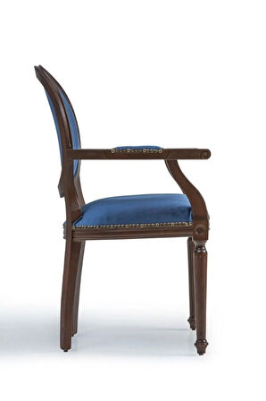 Madalyon Kolçaklı Ahşap Klasik Sandalye