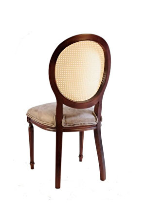 Madalyon Hazeranlı Ahşap Sandalye