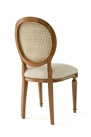 Madalyon Hazeranlı Ahşap Sandalye