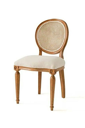 Madalyon Hazeranlı Ahşap Sandalye