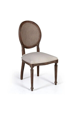 Madalyon Hazeranlı Ahşap Klasik Sandalye