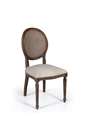 Madalyon Hazeranlı Ahşap Klasik Sandalye