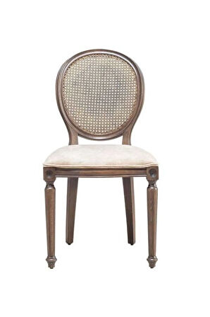 Madalyon Hazeranlı Ahşap Klasik Sandalye