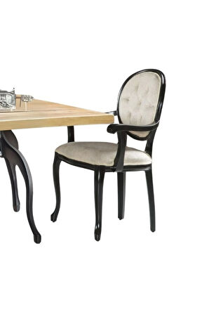 Madalyon Kolçaklı Kapitoneli Sandalye