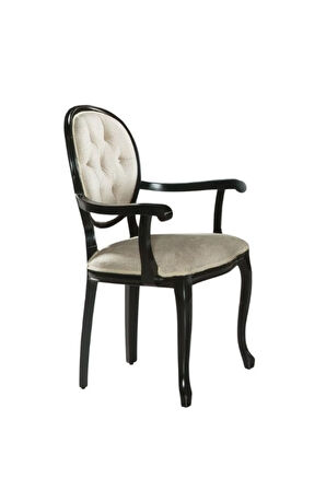 Madalyon Kolçaklı Kapitoneli Sandalye