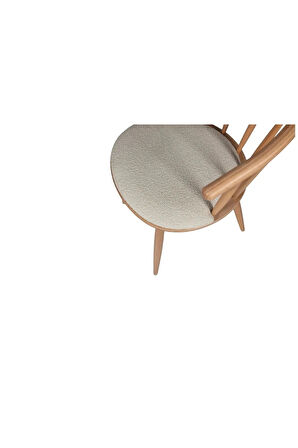 Bamboo Natural Ahşap Mutfak Sandalyesi