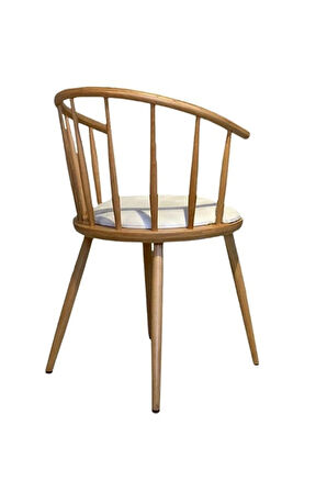 Bamboo Natural Ahşap Mutfak Sandalyesi