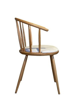 Bamboo Natural Ahşap Mutfak Sandalyesi