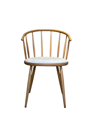 Bamboo Natural Ahşap Mutfak Sandalyesi