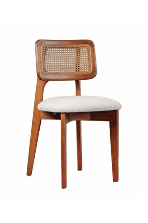 Zeus Hazeranlı Ahşap Bohem Sandalye