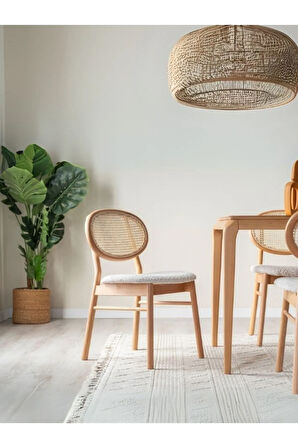 Oslo Hasırlı Ahşap Sandalye