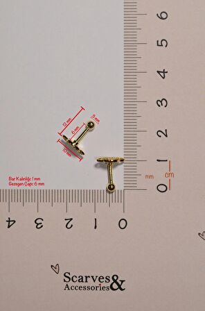 Çelik Gezegen Piercing Helix Kıkırdak Gold Renk