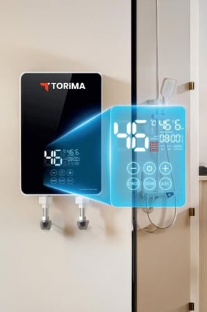 Özel Seri Duş Şofbeni Ev Aletleri Banyo Eşyası Şofben Elektrikli Su Isıtıcı 7000W WH01